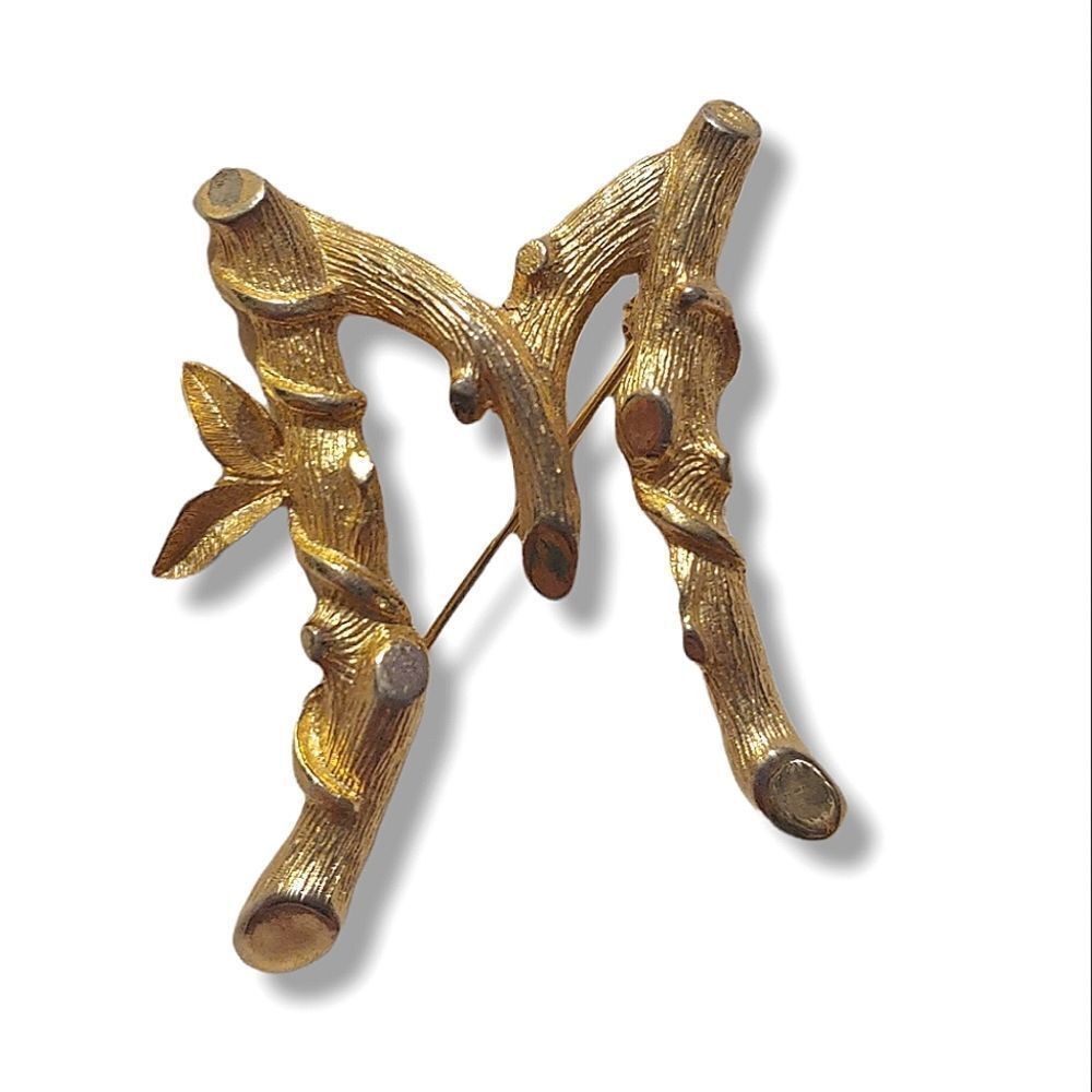 Vintage Sarah Coventry Monogram Pin